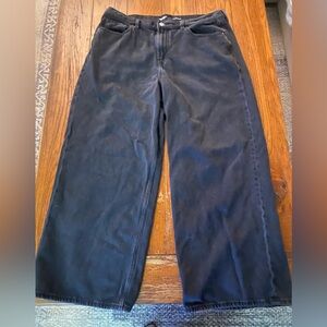 Old Navy Women's Black Wide Leg Jeans